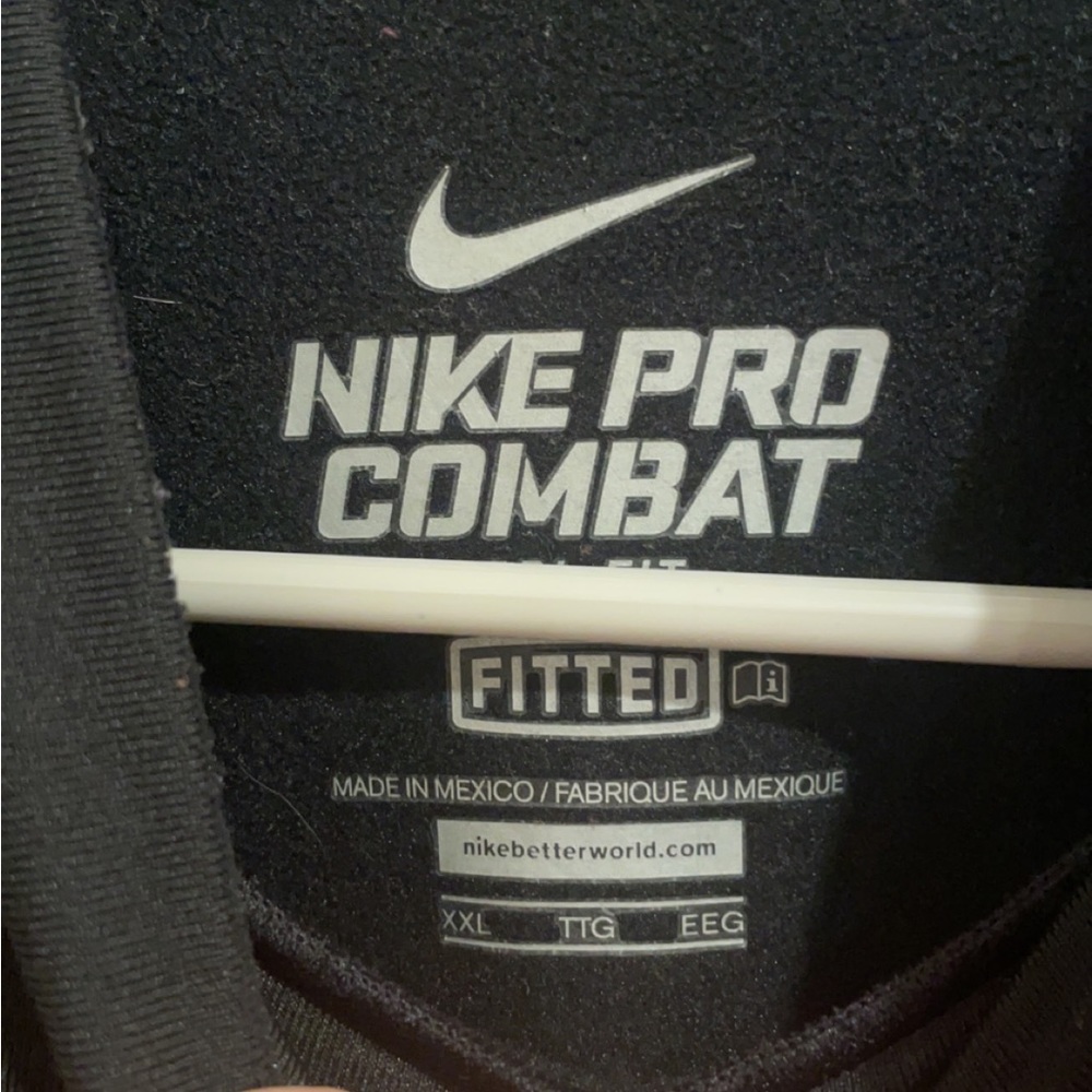 Nike pro combat dri fit long sleeve training shirt XXL - Picture 5 of 6